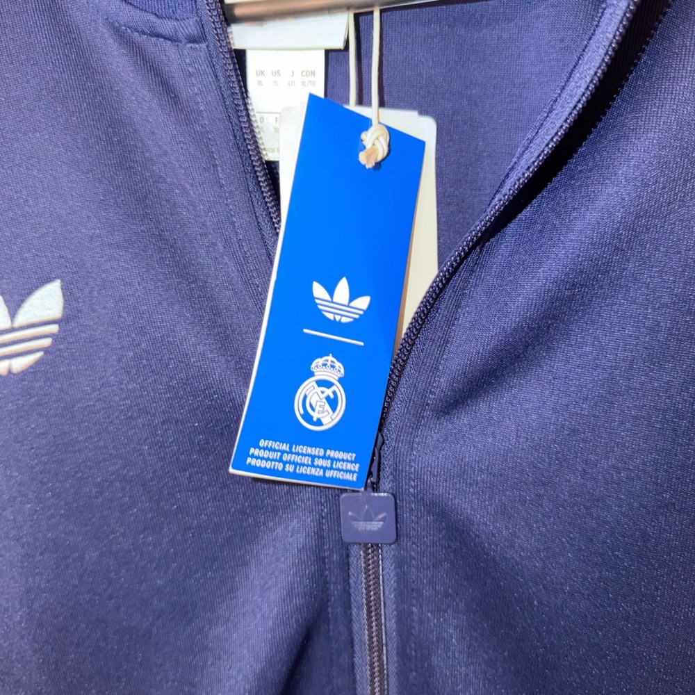 Adidas Originals Real Madrid Track Jacket XL Dark Blue Yellow KE3846 NWT - Picture 5 of 7